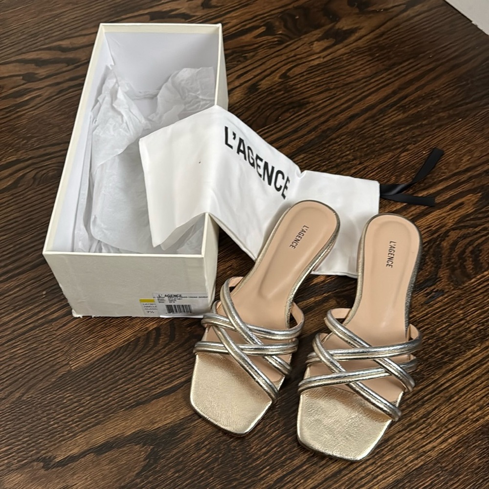 BRAND NEW.  L’Agence sandals.
